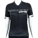 Crussis One dámský cyklistický dres krátký rukáv černá/bílá vel. M