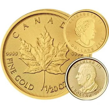 Zlatá mince 1 CAD Maple Leaf 1/20 Oz