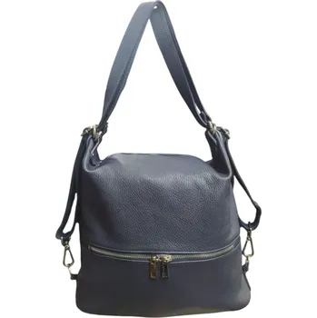 Kabelka Vera Pelle kožený kabelko batoh tmavě modrý 7702 D.BLUE