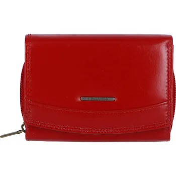 Peněženka Menší praktická dámská kožená peněženka Siska, červená
