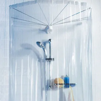 Sada koupelnových doplňků Spirella sprchový závěs a kruhový držák OMBRELLA , PVC