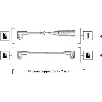 Zapalovací kabel MAGNETI MARELLI Sada kabelů pro zapalování 941175230762