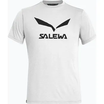 Pánské tričko Pánské trekové tričko Salewa Solidlogo Dry white 00-0000027018