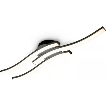 LED Stropní svítidlo 3xLED/6W/230V 2700K černá