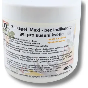 Výtvárné potřeby Silikagel pro sušení květin bez indikátoru vlhkosti 2-4mm - 400g