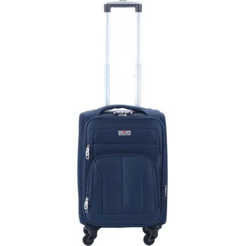 Malý palubní kufr na 4 kolečkách s expandérem 50 l 655 tmavě modrá