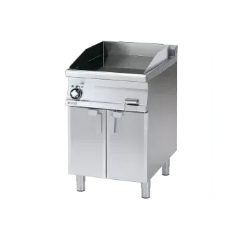 Kuchyňský gril RM GASTRO Grilovací deska 59x52 elektrická hladká s podestavbou 400 V | RM - FTL-76ET