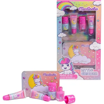 Lak na nehty Martinelia Little Unicorn lak na nehty 2 ks + lesk na rty 2 ks + plechový box