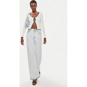 Dámský svetr Brave Soul Kardigan LKC-273SASHAD Bílá Slim Fit XXL