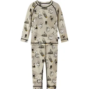 Set dětského termoprádla Reima Moomin Trivsam - Sandy Beige 86