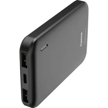Powerbanka Hama Pocket 5 powerbanka Li-Pol, 5000 mAh, antracitová