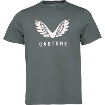 Pánské tričko Pánské tričko CASTORE SS GRAPHIC T-SHIRT L Tmavě zelená, Bílá