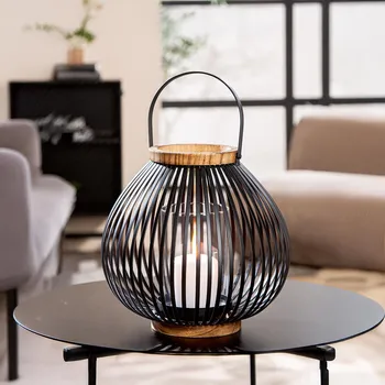 kempingová lampa Gilde Kovová lucerna Bastia 497636