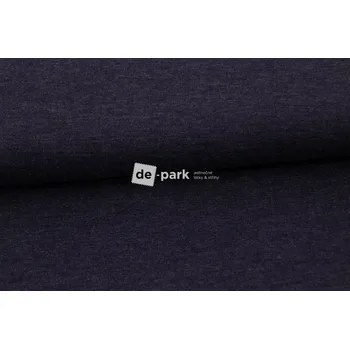 Galanterie Úplet 100% MERINO - Melír - tmavá modrá - kus - 0,17 m