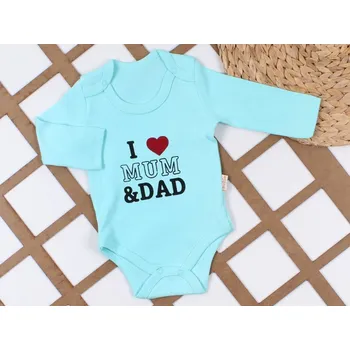 Kojenecký body Body dl. rukáv I Love Mum & Dad