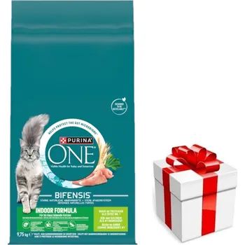 Purina One Indoor Formula Krůta a pšenice Krmivo pro dospělé kočky 9,75 kg + překvapení pro kočku ZDARMA