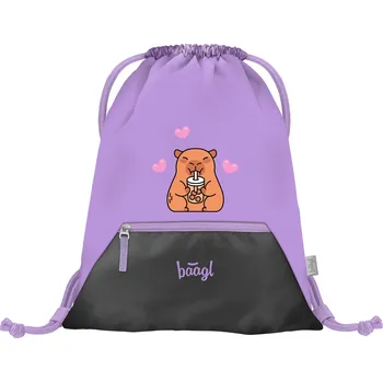 Školní sáček Baagl Sáček s kapsou Kapybara