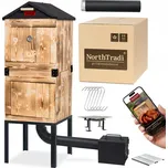 TRENDIE Udírna XXL dřevěná s kovovou střechou