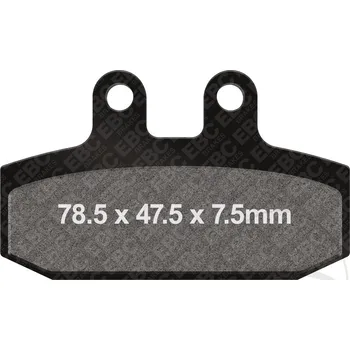 Brzdová destička EBC brzdové destičky Standard EBC nebo 7872054 APRILIA ATLANTIC 500 02-05, GRANDE 250 11-13, LEONARDO 250 99-01, LEONARDO 300 05-06, MANA 850 07-12, MANA 850 ABS 08-13, MANA 850 GT ABS 09-16...