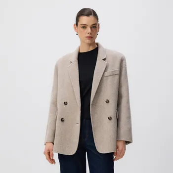 Dámské sako Reserved - Ruční vlněné sako - světle šedá - 475GX-09M - 475GX-09M-L