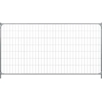 Plot Mobilní oplocení; panel 3450x2000mm; výztuha rohová; Zinek