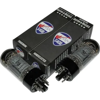 Elektronka BTB Vertrieb 6V6GT S4GB Premium párovaná dvojice elektronek Vybráno pro kytara a basy výstupní pentoda Pólů: 8 Typ patice: Oktal Množství 2 ks