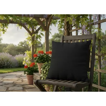 Polštář Dekorační venkovní polštář s výplní CARACAS color 01 černá 40x40, 50x50 cm Mybesthome Rozměr: 40x40 cm Polštář je již včetně vyjímatelné výplně.