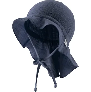 Klobouk Dětský UV klobouk z jemného bavlněného mušelínu UV50+ STERNTALER 1512536 - barva modrá Velikost: 53cm