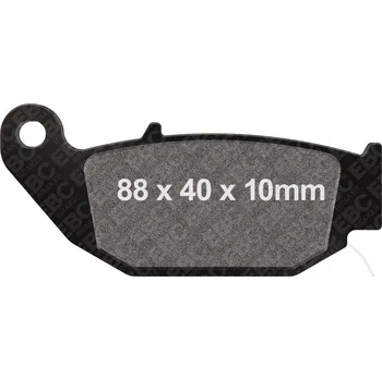 Brzdová destička EBC brzdové destičky Standard EBC BENELLI TNT 125 TORNADO NAKED CBS 17-25, TNT 135 16, HONDA CB 125 R NEO SPORTS CAFE (CBF125NA) ABS 18-25, CB 300 R NA NEO SPORTS CAFE ABS 18-25, CBR 125 RW 11, CBR 125 RW 80 KM/H 11, CBR 125 R 12-19...