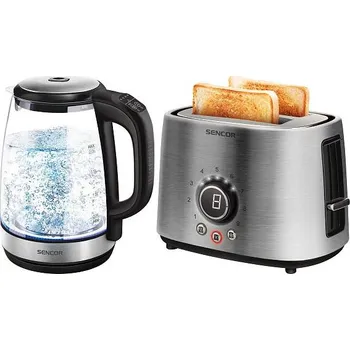 Kuchyňský spotřebič Sencor SWK 2090BK + Topinkovač Sencor STS 5050SS