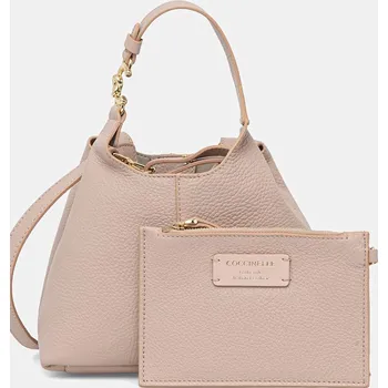 Kabelka Kožená kabelka Coccinelle E1.SHA.58.01.01 béžová 02X, vel. ONE SIZE