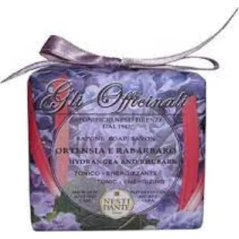Kosmetika Nesti Dante Gli Officinali Soap Hydrangea & Rhubarb - Toaletní mýdlo 200 ml