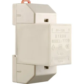 Domovní zvonek Byron 00.640.99 příslušenství domovní telefon Transformátor na DIN lištu bílá