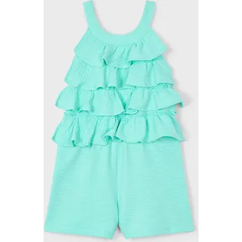 Dětský overal Mayoral 3876.6L.Mini.PPYA tyrkysová 65X, vel. 104