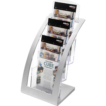 Deflecto Contemporary 693604 držák prospektů černá, transparentní 1/3 DIN A4 1 ks (š x v x h) 174 x 350 x 155 mm