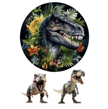 Jedlá dekorace na dort Jedlý tisk – Temná džungle: Portrét dravce v květech A4 Jedlý papír