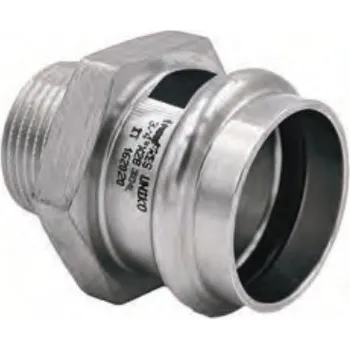 Fitinka Nerez lisovací přechod 1043 - 15 x 3/8" vnější závit - pro topení i pitnou vodu