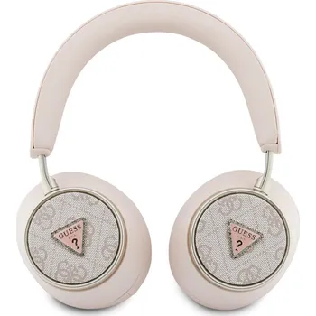 Sluchátka Guess PU 4G Triangle Logo ENC Bezdrátová sluchátka Pink