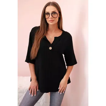 Dámská košile K-Fashion 32011-U černá one size