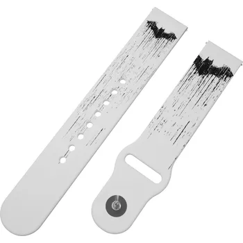 Chytré hodinky Strapido BATMAN - ČERNO-BÍLÝ ZNAK řemínek 22 mm