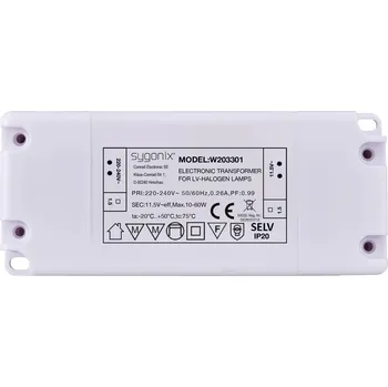 Transformátor Sygonix SY-6313016 Halogenový transformátor 11.5 V/AC 10 - 60 W