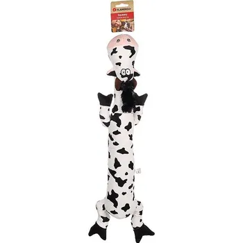 Hračka pro psa Flamingo Bellu Kravička bílá/černá 58 cm
