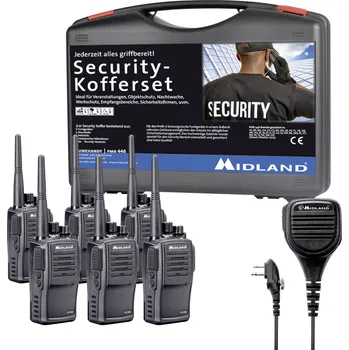 Vysílačka Midland G15 Pro NC PMR 6er Security inkl. MA 25-M C1127.S5 PMR radiostanice sada 6 ks