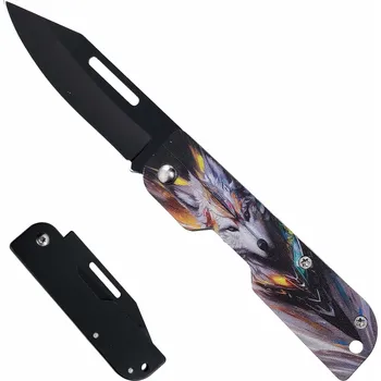 kapesní nůž X Malý zavírací nůž "ABSTRACT WOLF"