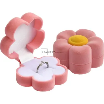 Dárková krabička Prosperk Dárková krabička na prsten kytička růžová