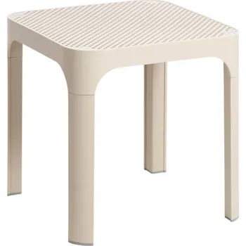 Zahradní stůl Nardi Béžový plastový zahradní stolek Net 40 x 40 cm