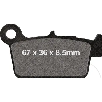 Brzdová destička EBC brzdové destičky Standard EBC nebo 7875461 BETA ALP 125 05-14, ALP 200 05-19, ALP 200 FARBE ROT 20-25, ALP 200 FARBE WEISS 20-25, ALP 40 350 04-20, ALP 40 350 FARBE ROT 24, ALP 40 350 FARBE WEISS 24...