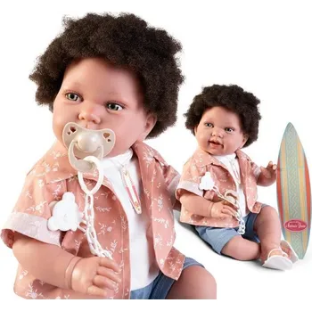 Hračka Panenka Antonio Juan 33361 Pipo Hair - realistické miminko s měkkým látkovým tělem - 42 cm