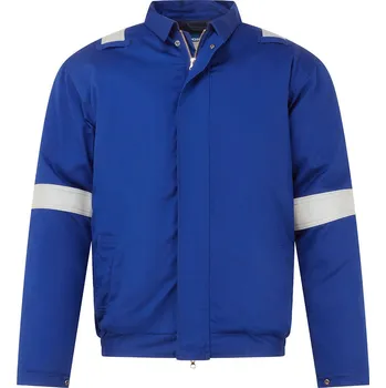 pracovní bunda PORTWEST BIZFLAME WORK FR731 / Pracovní nehořlavá zateplená bunda proti chemikáliím - královská modrá XXL