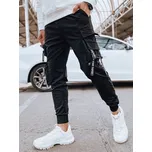 Dstreet Pánské tepláky s kapsami v černé barvě